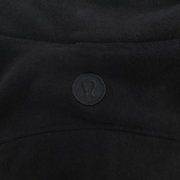 LULULEMON Post Chaturanga Pullover Black OG Fleece 1/2 Zip Sweater Athleisure 6 - Picture 7 of 7